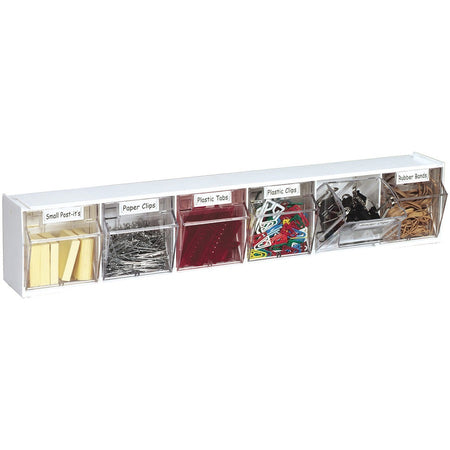 Deflecto Tilt Bin Interlocking Multi-Bin Storage Organizer - Right