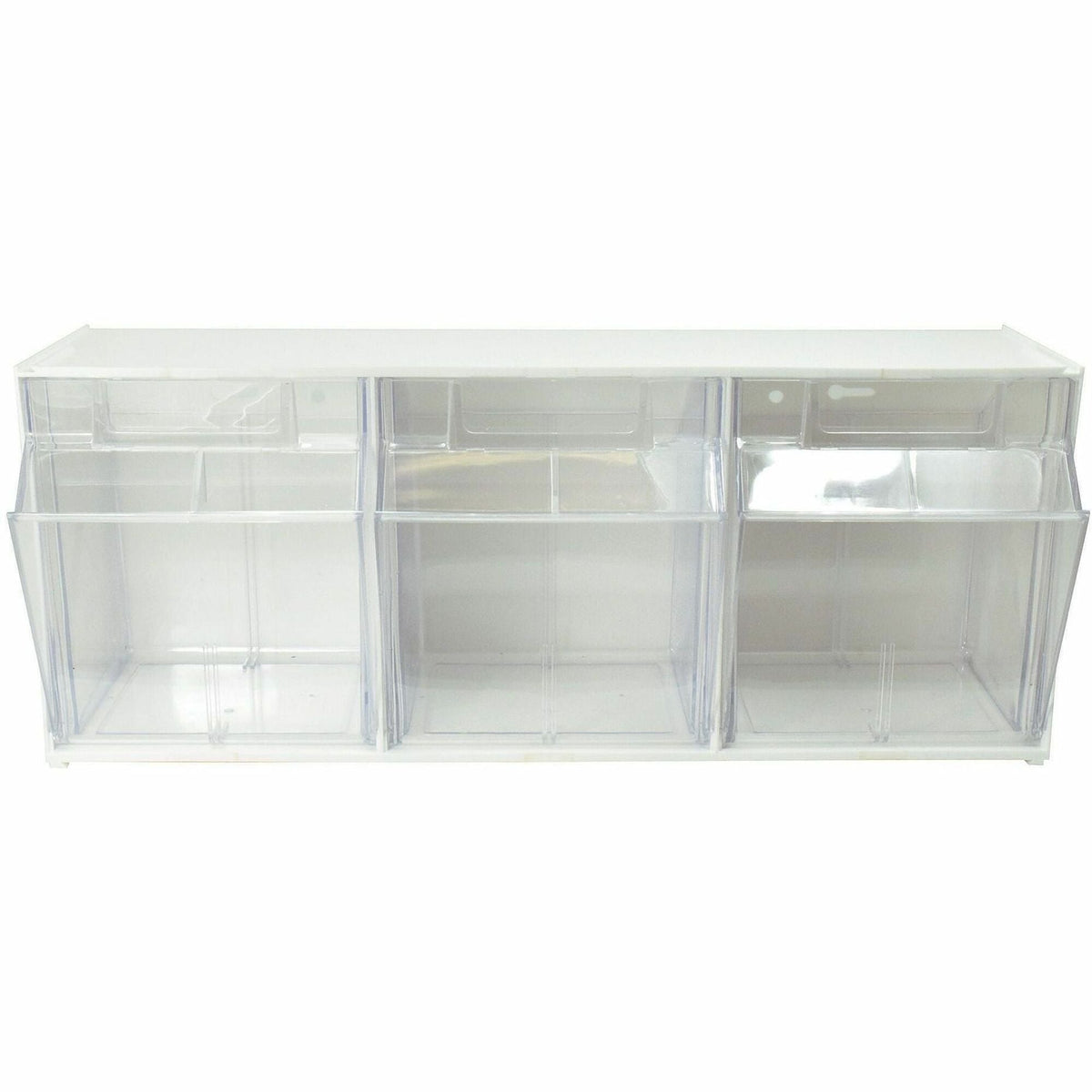 Deflecto Tilt Bin Interlocking Multi-Bin Storage Organizer - 2000