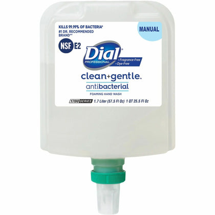 Dial 1700 Refill Clean+ Foaming Hand Wash: Antibacterial Fragrance-free - Skin Care Dispensers & Refills