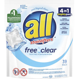 Dial All Free Clear Mightypacs Laundry Pods - No-mess Easy to Use - Cleaning & Supplies