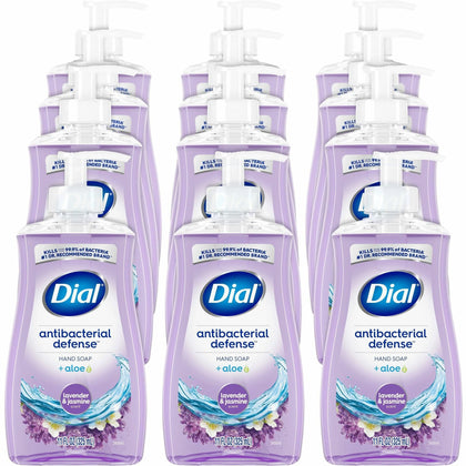Dial Antibacterial Defense Hand Soap: Lavender Scent 11 fl oz - Bacteria Remover - Soaps/Cleaners