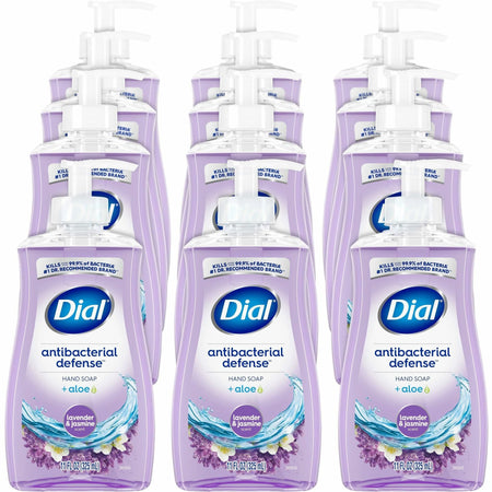 Dial Antibacterial Defense Hand Soap: Lavender Scent 11 fl oz - Bacteria Remover - Soaps/Cleaners