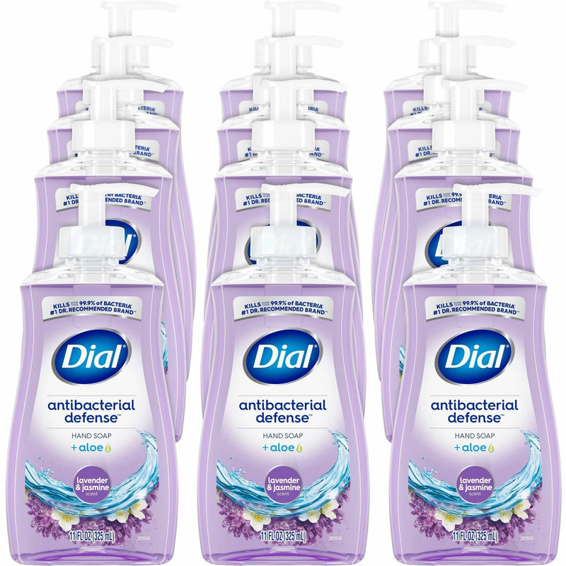 Dial Antibacterial Defense Hand Soap: Lavender Scent 11 fl oz - Bacteria Remover - Soaps/Cleaners