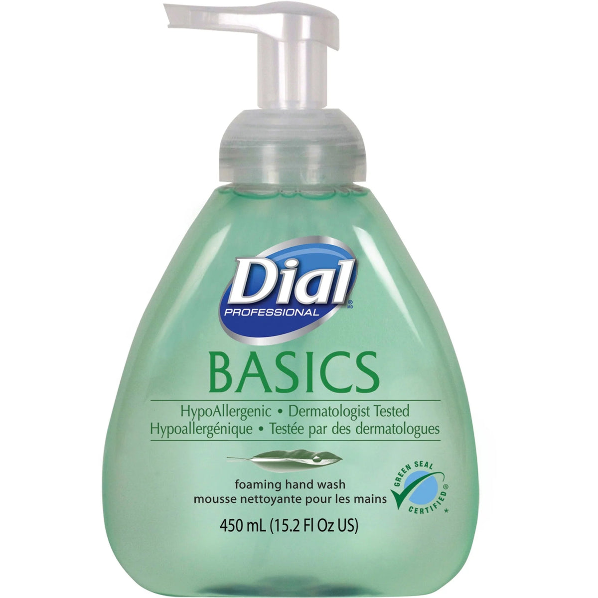 Dial Basics HypoAllergenic Foam Hand Soap - Fresh Scent - 15.20 fl oz - Pump Bottle Dispenser - Soaps/Cleaners
