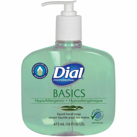 Dial Basics Liquid Hand Soap: Fresh Floral Scent - 16 fl oz - Green - Soaps/Cleaners