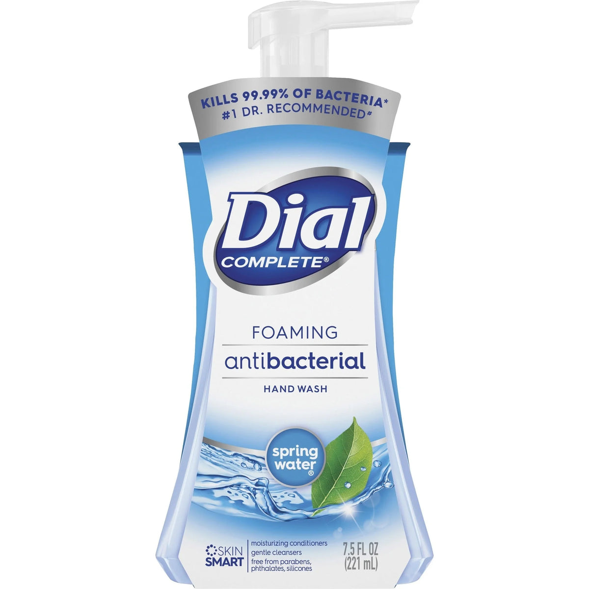 Dial Complete Spring Water Foaming Soap - 7.50 fl oz Pump Bottle - Kill Germs - Hand - Soaps/Cleaners