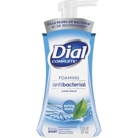Dial Complete Spring Water Foaming Soap - 7.50 fl oz Pump Bottle - Kill Germs - Hand - Soaps/Cleaners