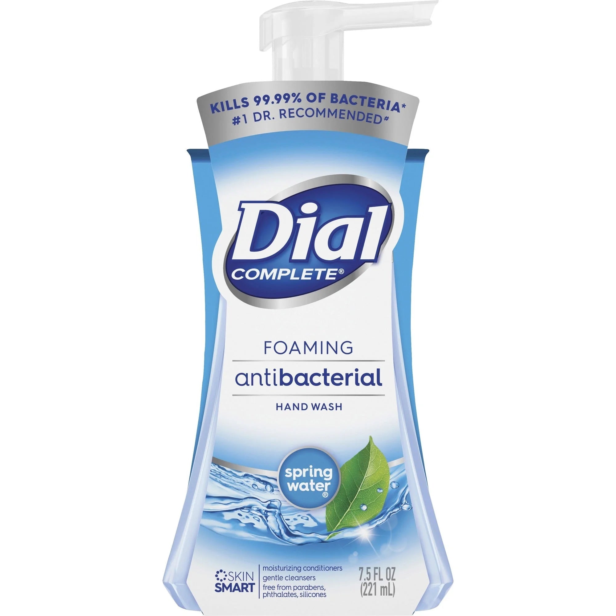 Dial Complete Spring Water Foaming Soap - 7.50 fl oz Pump Bottle - Kill Germs - Hand - Soaps/Cleaners