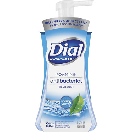 Dial Complete Spring Water Foaming Soap - 7.50 fl oz Pump Bottle - Kill Germs - Hand - Soaps/Cleaners