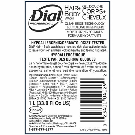 Dial Professional Dispenser Refill Hair/Body Wash - Alternate-Image1