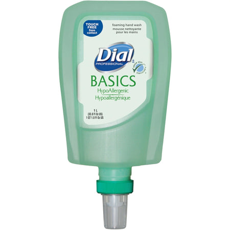 Dial FIT Refill Basics Foam Handwash - Honeysuckle Scent - Moisturizing Antibacterial - 3/Carton - Skin Care Dispensers
