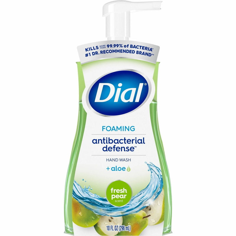 Dial Foaming Hand Wash: Fresh Pear Scent 10 fl oz Pump - Germ-Killing Skin Care - Soaps/Cleaners