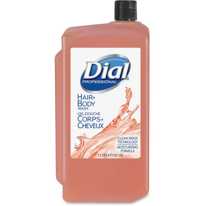 Dial Hair/Body Wash Refill - Orange Moisturizing - 33.8 fl oz - 8/Carton - Skin Care Dispensers & Refills
