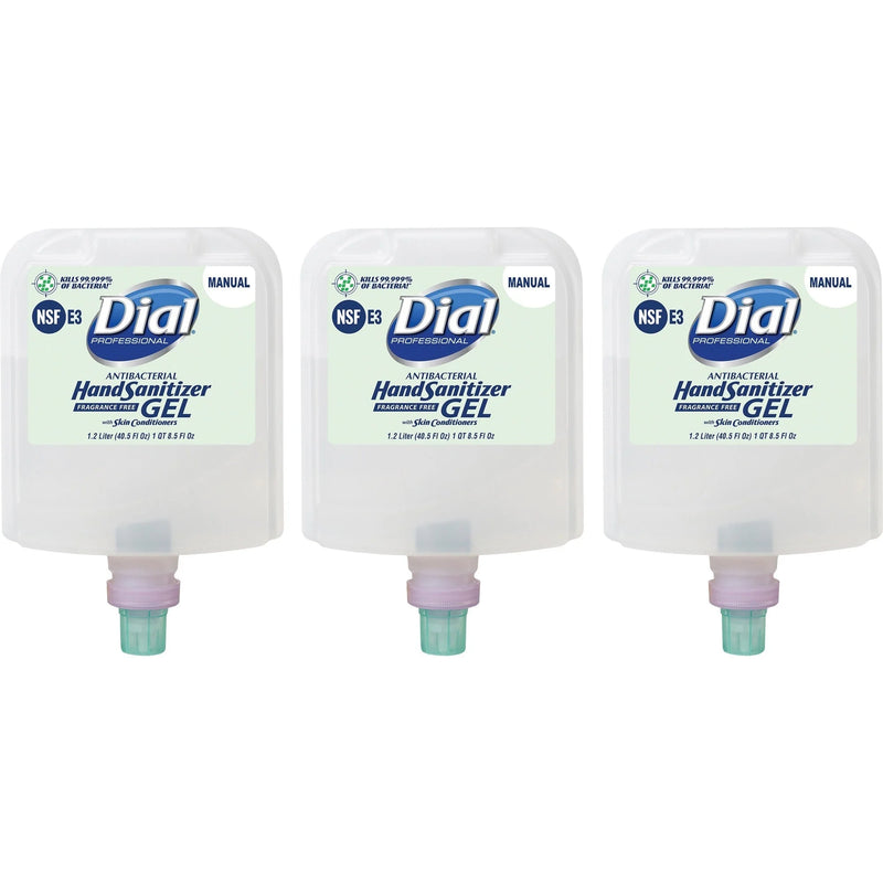 Dial Hand Sanitizer Gel Refill - Bacteria Remover for Healthcare & More - Skin Care Dispensers Refills