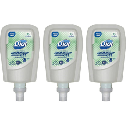 Dial Hand Sanitizer Gel Refill: Fragrance-free Bacteria Remover - 1.06 Quart - Touchless Dispenser - Healthcare School