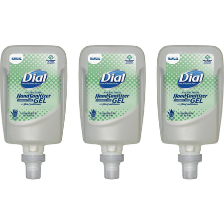 Dial Hand Sanitizer Gel Refill: Fragrance-free Bacteria Remover - 1.27 Quart - Pump Dispenser - Skin Care Dispensers &