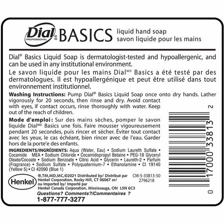 Dial Professional Basics Liquid Hand Soap - Rear