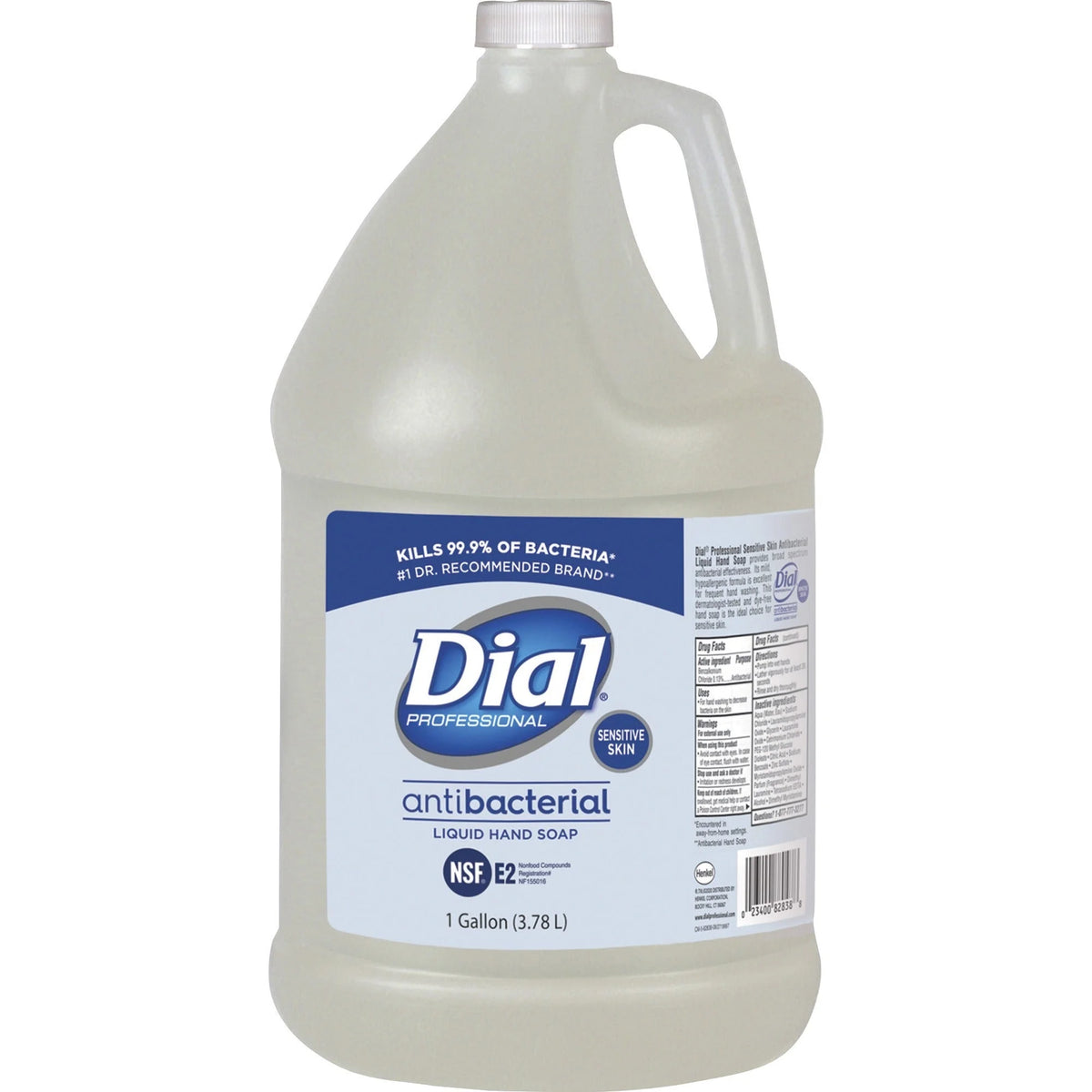 Dial Sensitive Skin Antibacterial Hand Soap Refill - 1 Gal - Kills Germs - Soaps/Cleaners