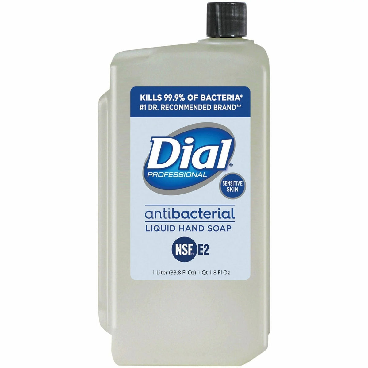 Dial Sensitive Skin Hand Soap: Antibacterial Dye-Free - 1.06 Quart - Care Dispensers & Refills