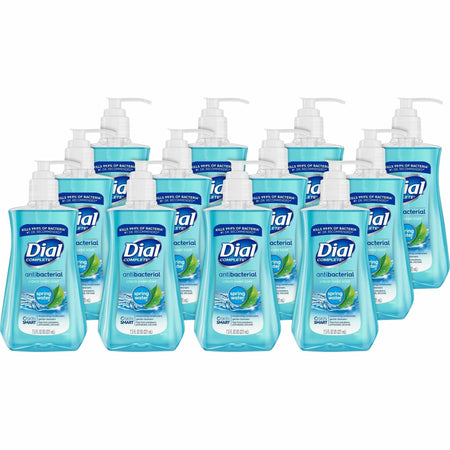 Dial Spring Antibacterial Hand Soap: Bacteria Remover Moisturizing - 12/Carton - Soaps/Cleaners
