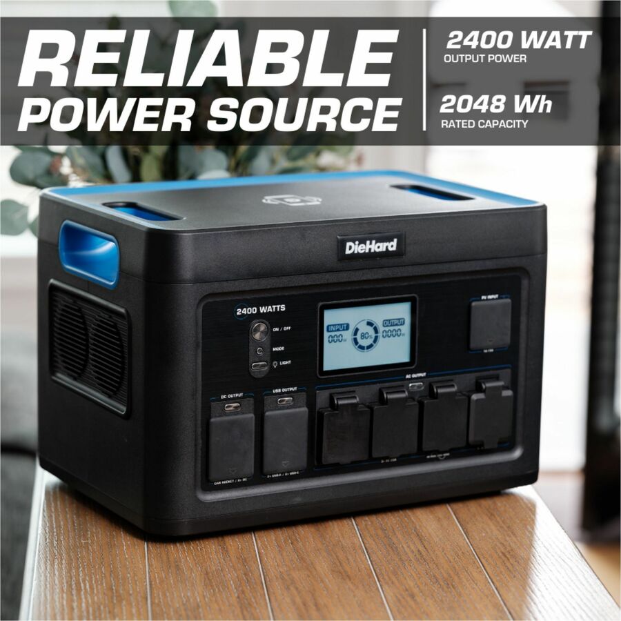 DieHard 2400-Watt Lithium-ion Portable Power Station/Solar Generator - Alternate-Image2