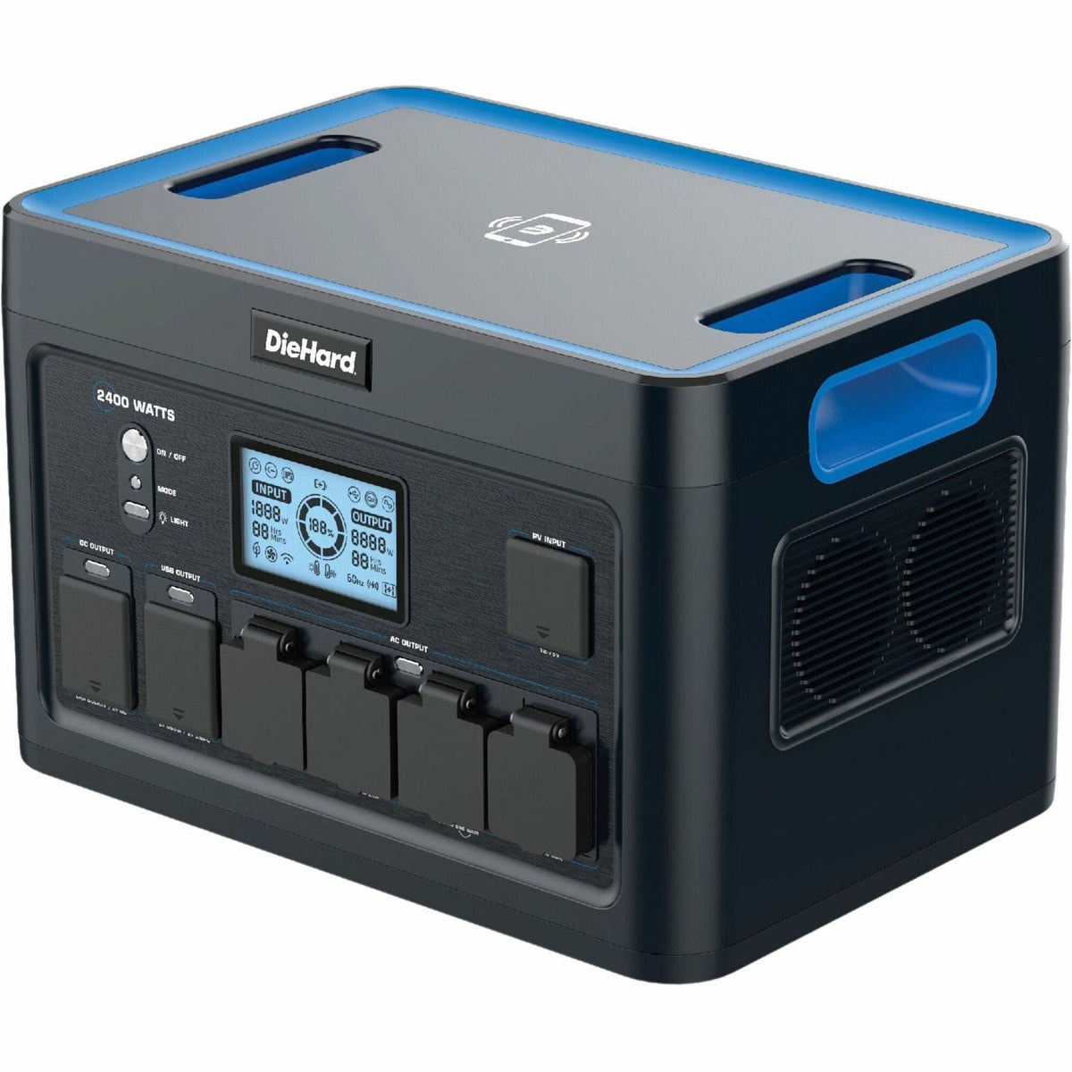 DieHard 2400-Watt Lithium-ion Portable Power Station/Solar Generator - 2000