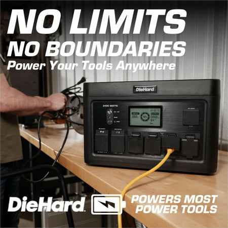 DieHard 2400-Watt Lithium-ion Portable Power Station/Solar Generator - Alternate-Image3