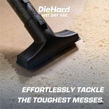 DieHard 9-Gallon 5.5 HP Pro Wet/Dry Vacuum - 9 gal - Squeegee Hose Wand Filter Crevice Tool Pick-up Floor - Cleaners &