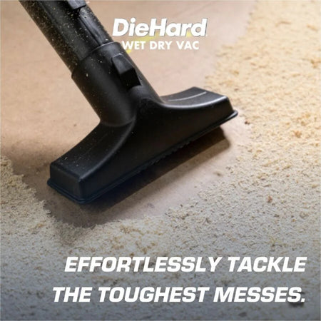 DieHard 9-Gallon 5.5 HP Pro Wet/Dry Vacuum - 9 gal - Squeegee Hose Wand Filter Crevice Tool Pick-up Floor - Cleaners &