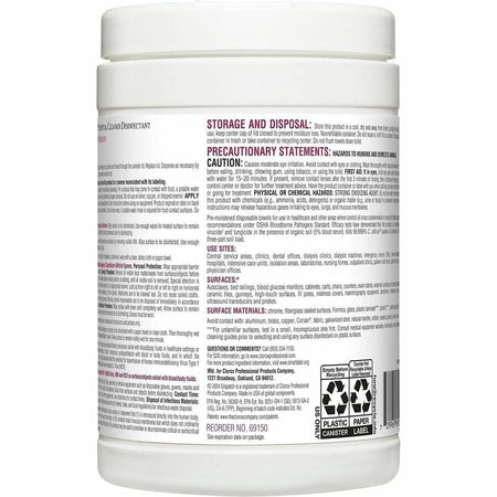 Dispatch Hospital Cleaner Disinfectant Towels with Bleach - Rear