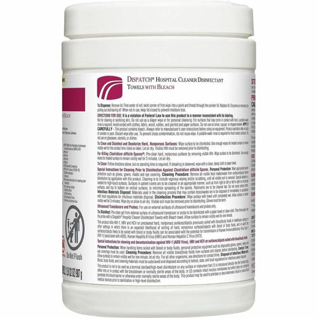 Dispatch Hospital Cleaner Disinfectant Towels with Bleach - Alternate-Image5