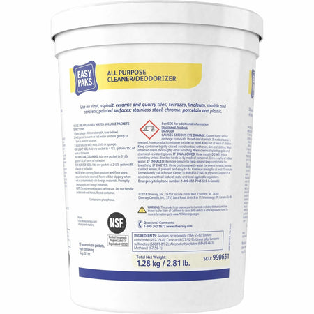 Diversey All Purpose Cleaner/Deodorizer - Concentrate - Lemon Scent - Easy to Use - Multipurpose Cleaners