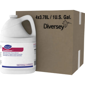Diversey BreakDown Odor Eliminator Concentrate - Cherry Almond Scent - 128 fl oz - Deodorizers
