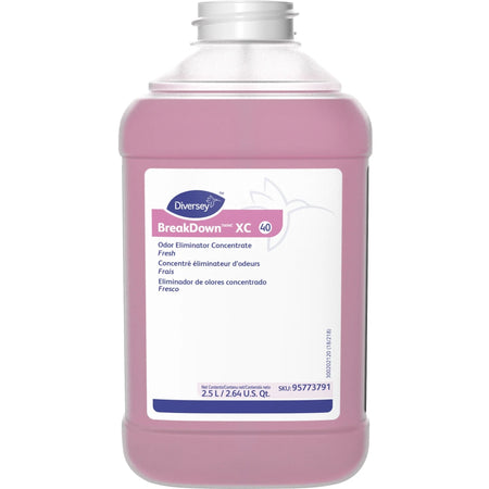 Diversey BreakDown XC Odor Eliminator - Concentrate - Fresh Scent - 2 Carton - Deodorizers