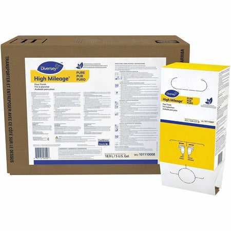 Diversey Care High-Mileage Floor Finish: Ready-To-Use 84.5 fl oz - Non-Yellowing Durable - White - Floor/Carpet