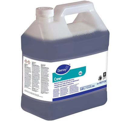 Diversey Crew Bath Cleaner: Fresh Clean Scent Non-corrosive - 192 fl oz - Restroom & Toilet Cleaners