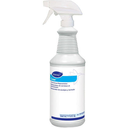 Diversey Crew Tile and Grout Rejuvenator: Ready-To-Use 32 fl oz - Chlorine Scent - Specialty Cleaners