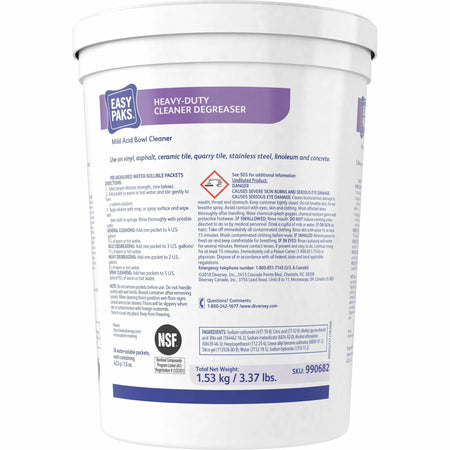 Diversey Easy Paks Heavy Duty Cleaner Degreaser: Concentrated Non-corrosive Formula - Multipurpose Cleaners