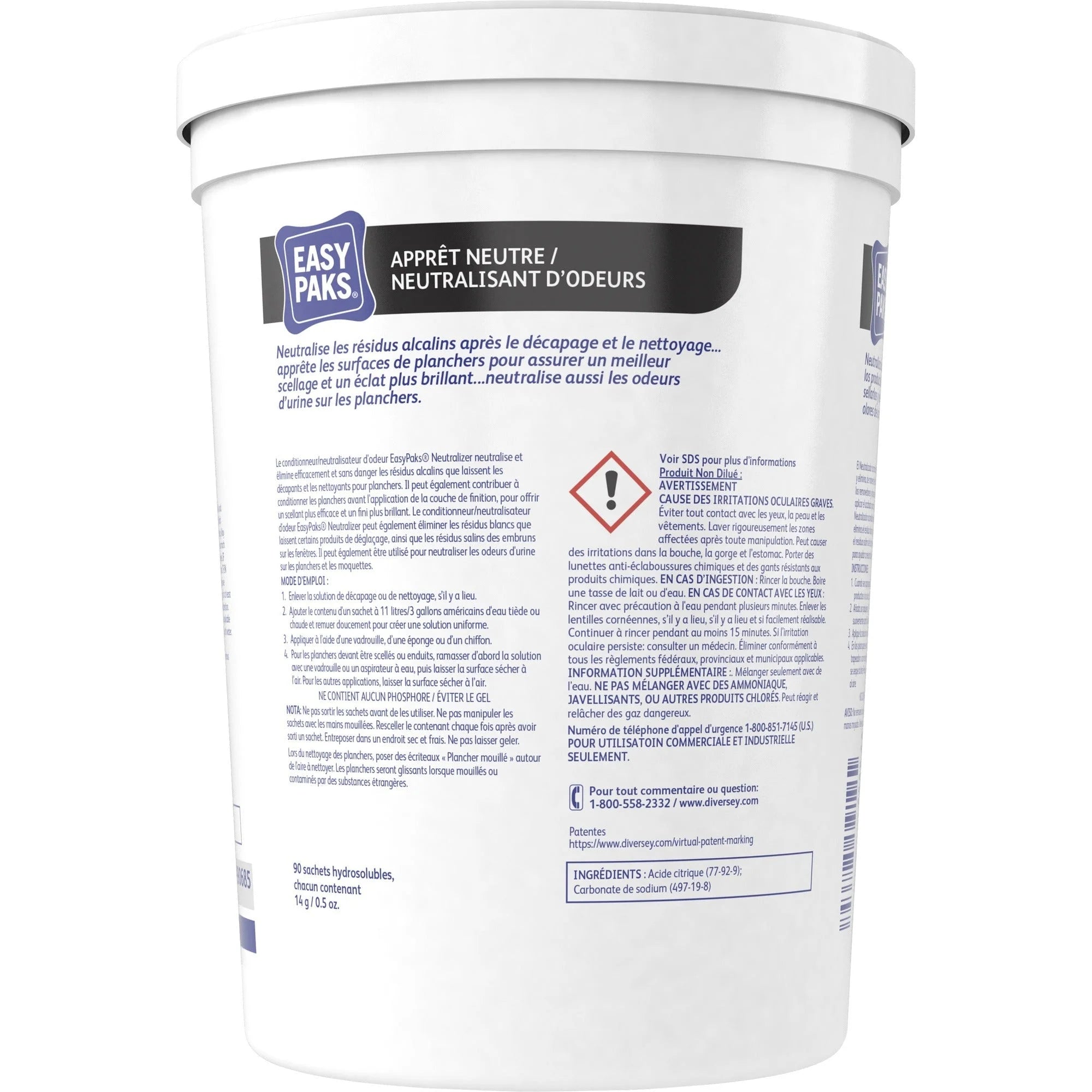 Diversey Easy Paks Neutral Odor Counteractant - Concentrated Neutralizer - Multipurpose Cleaners