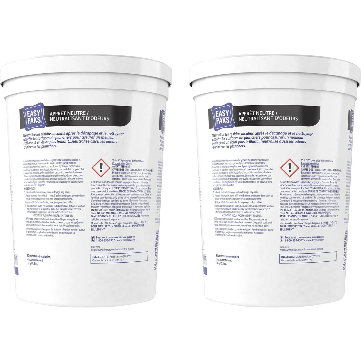 Diversey Easy Paks Neutral Odor Counteractant: Concentrated Residue Remover & Neutralizer - Multipurpose Cleaners