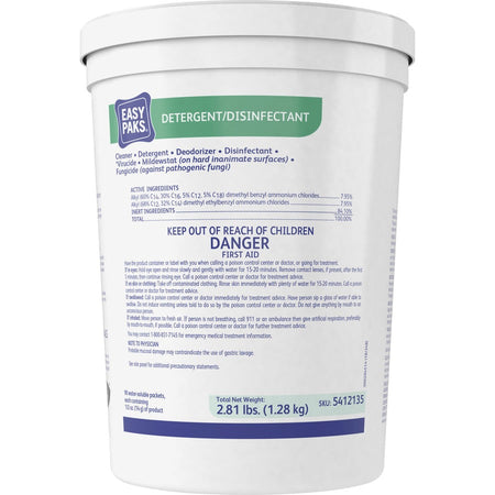Diversey EasyPaks Detergent/Disinfectant - Front