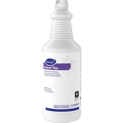 Diversey Emerel Plus Cream Cleanser - 32 fl oz - Non-Scratching & Fragrance-Free - Multipurpose Cleaners
