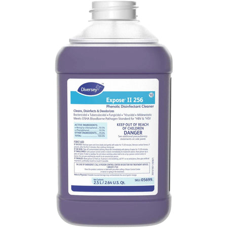 Diversey Expose Phenolic Disinfectant Cleaner - Concentrate - Citrus Scent - 2.6 Quart - 2/Carton - Disinfectants