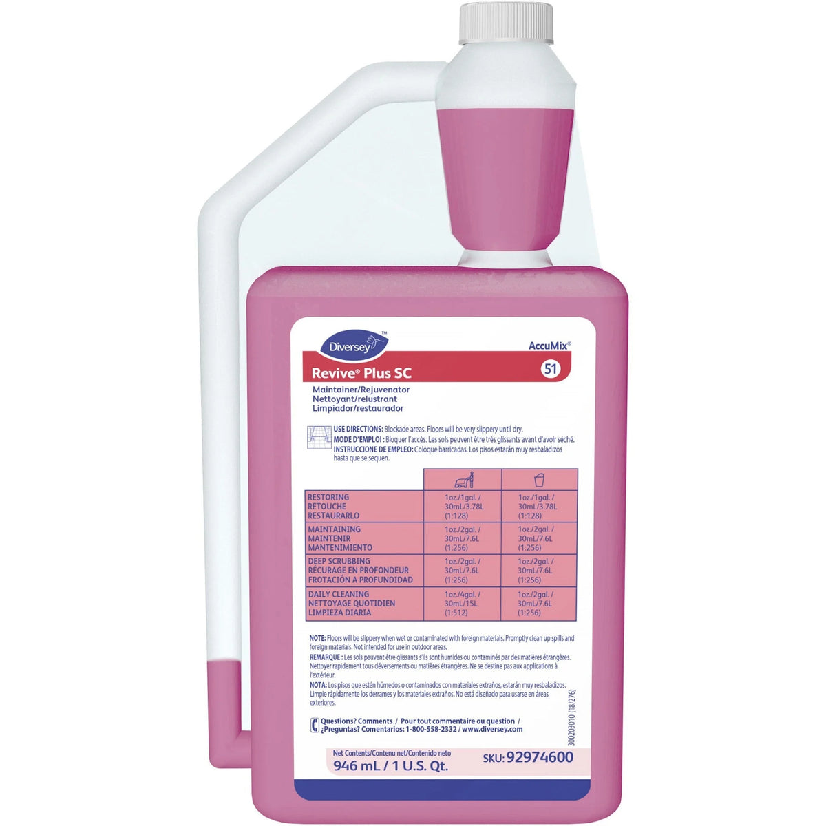 Diversey Floor Cleaner: Sweet Scent Fast Acting - 32 fl oz - 6/Carton - Floor/Carpet Cleaners & Protectors