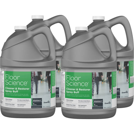 Diversey Floor Science Cleaner Spray Buff - 128 fl oz - Characteristic Scent - Durable - Floor/Carpet Cleaners &