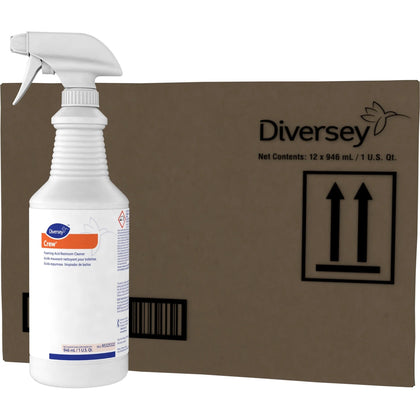 Diversey Foaming Acid Restroom Cleaner - Fresh Scent - 32 fl oz - Strong Formula - & Toilet Cleaners
