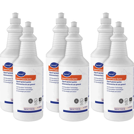 Diversey General Purpose Spotter - 32 fl oz (1 quart) - Clear - 6 / Carton - Floor/Carpet Cleaners & Protectors