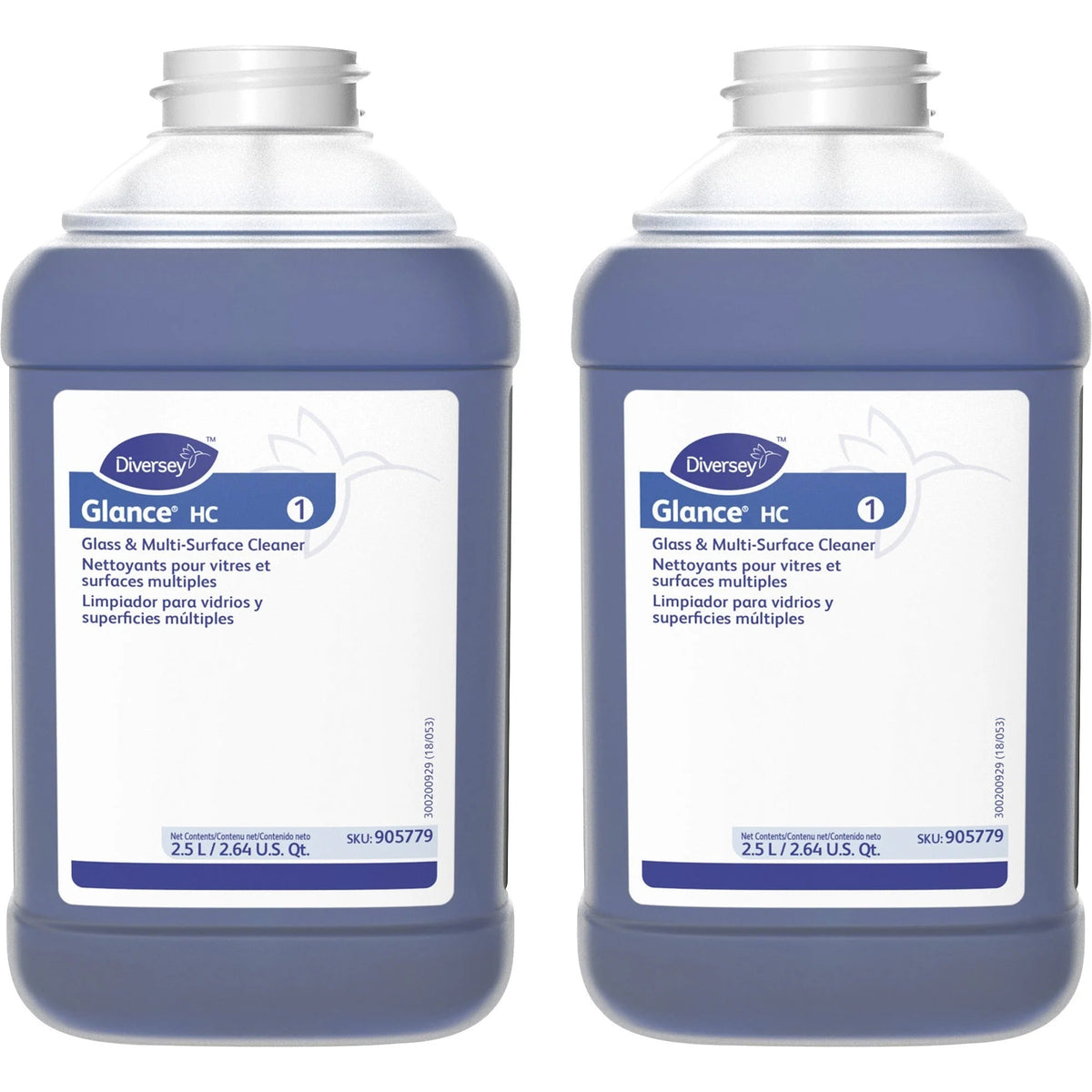 Diversey Glance HC Glass Cleaner - Concentrate - Non-streaking - 84.5 fl oz - Cleaners