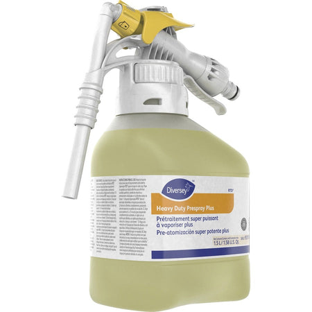 Diversey Heavy Duty Prespray Plus - Ready-To-Use - 50.7 fl oz (1.6 quart) - Floral Scent - pH Neutral - Yellow
