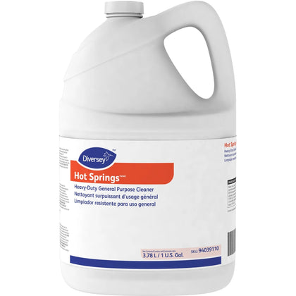 Diversey Hot Springs Heavy-Duty Cleaner - Citrus Scent - 128 fl oz - Caustic-free - 4 / Carton - Multipurpose Cleaners